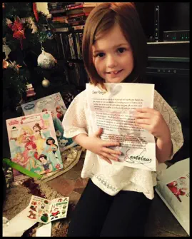 Letter from Santa personalized with coloring books