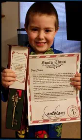 Santa Letter with Santa's Magic Key
